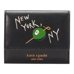 NEW Kate Spade PERFECT MATCH Flap Card Case Mini Wallet MATCHBOOK Smooth Leather